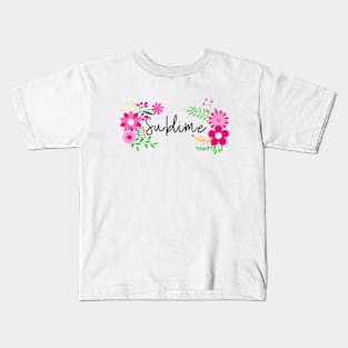 (I Am) Sublime_Black Text Kids T-Shirt